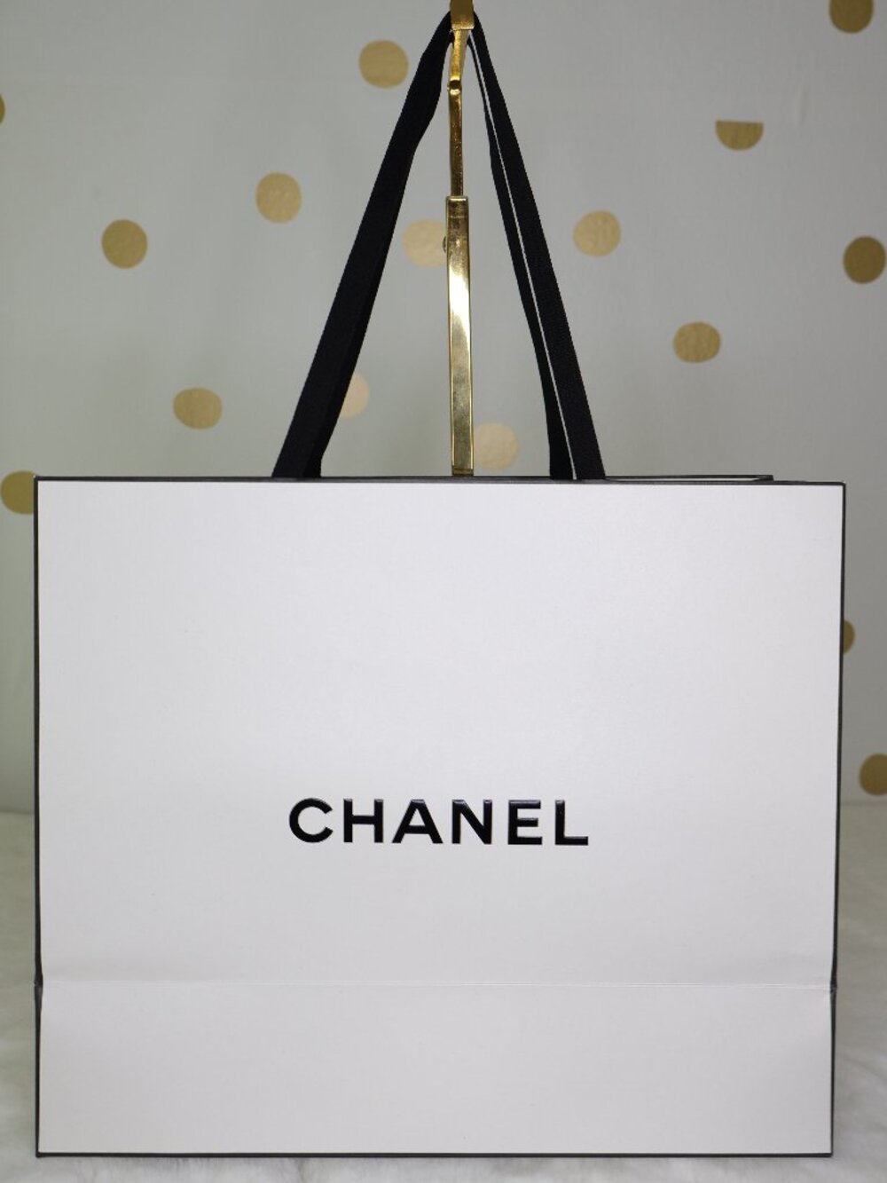 CHANEL Shopping Gift Bag L11.5"xH9.75"xW4.75"